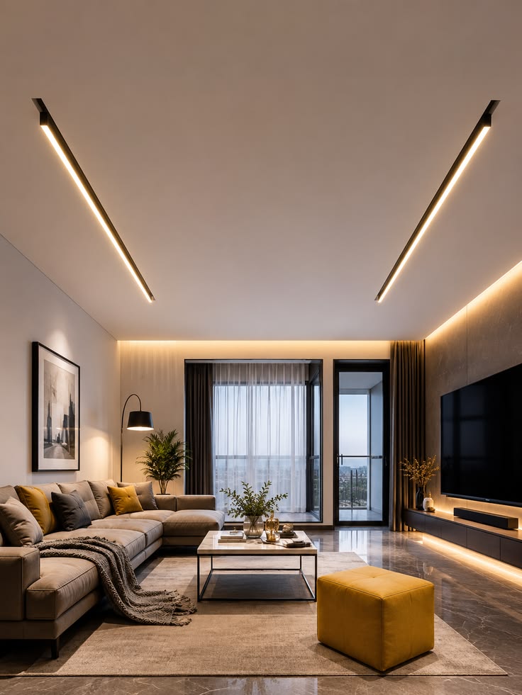đèn led chiếu sáng kiến trúc hiện đại