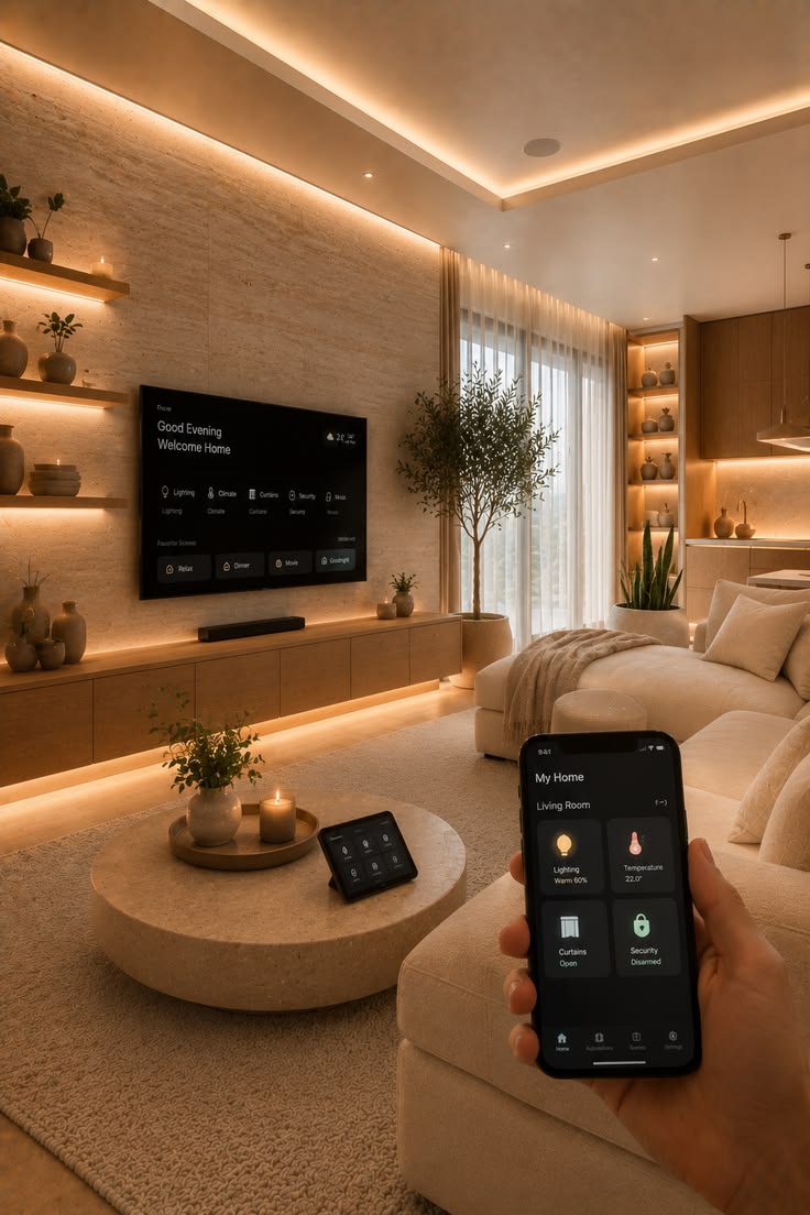 Chiếu sáng kiến trúc phòng khách