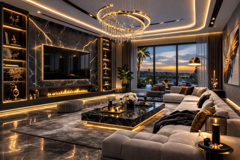thiết kế chiếu sáng kiến trúc trong không gian mở