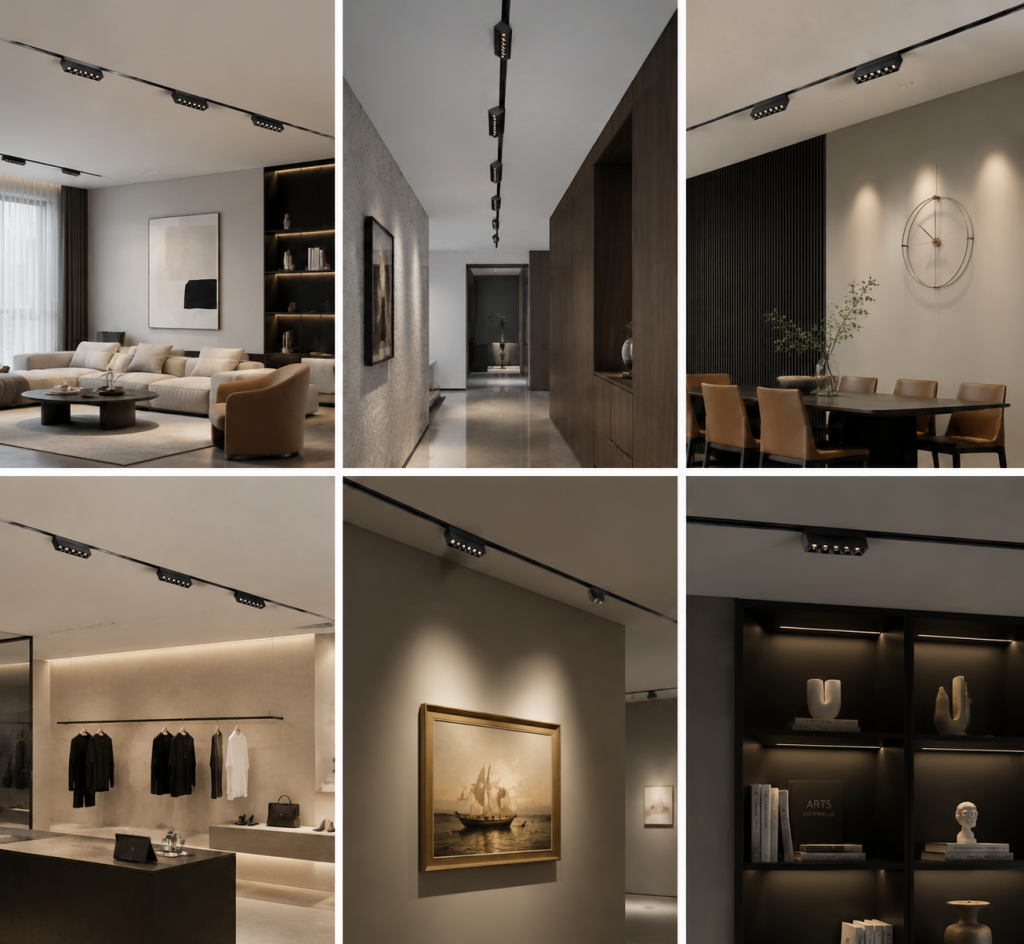 Ứng dụng Đèn Nam Châm Tiêu Điểm Gập