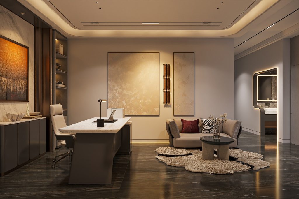Chiếu sáng nội thất phòng làm việc