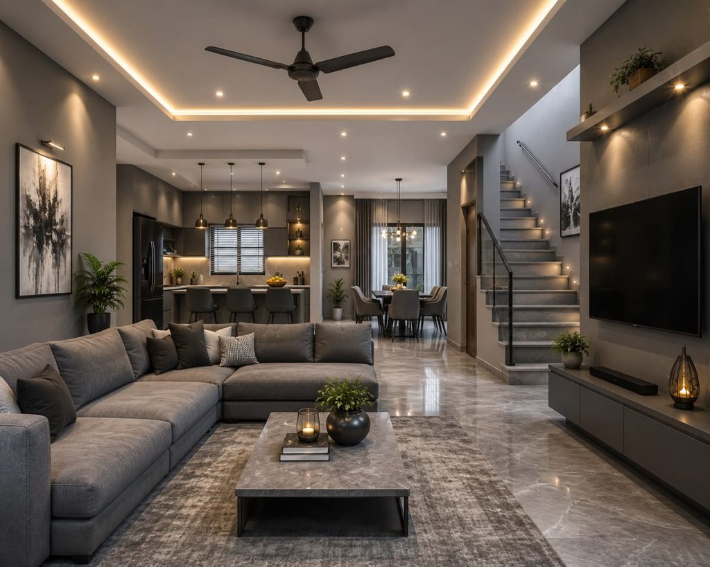 Cách bố trí Downlight và Spotlight