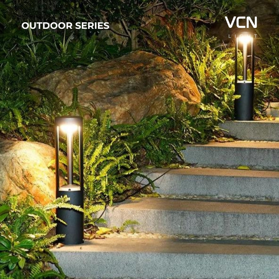 Đèn trụ sân vườn chiếu sáng cảnh quan