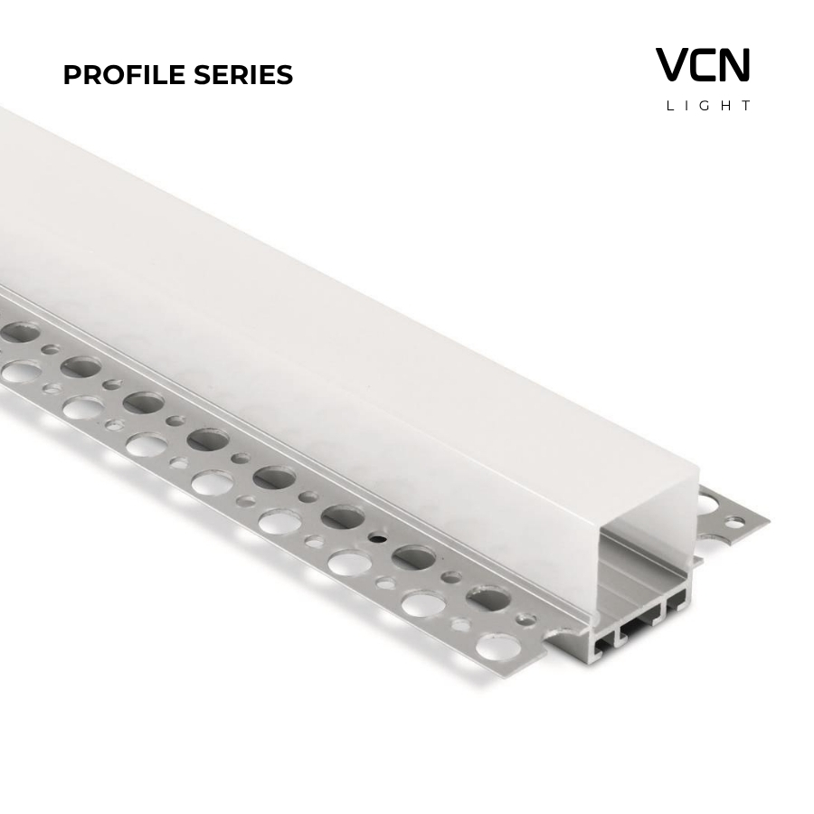 Thanh nhôm âm viền thẳng 60mm