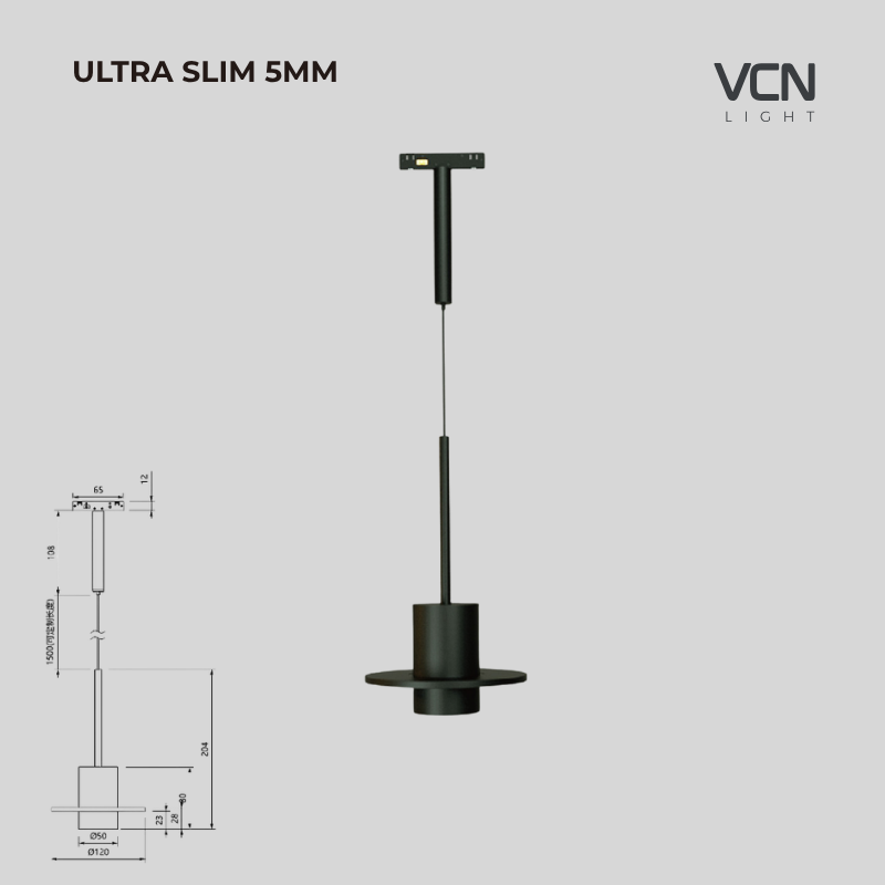 Đèn Magnetic Mini thả VCN2376