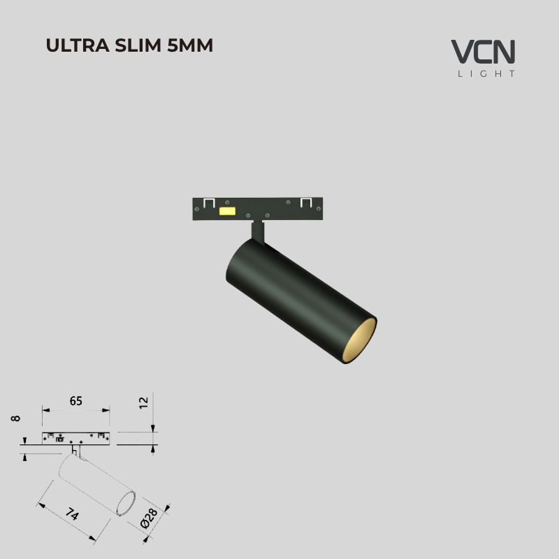 Đèn rọi Magnetic Mini Ultra Slim MVT1006A1-005