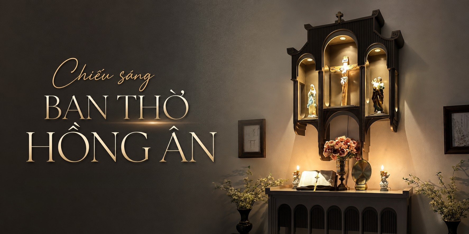 Chiếu sáng ban thờ Hồng Ân (Dànam)